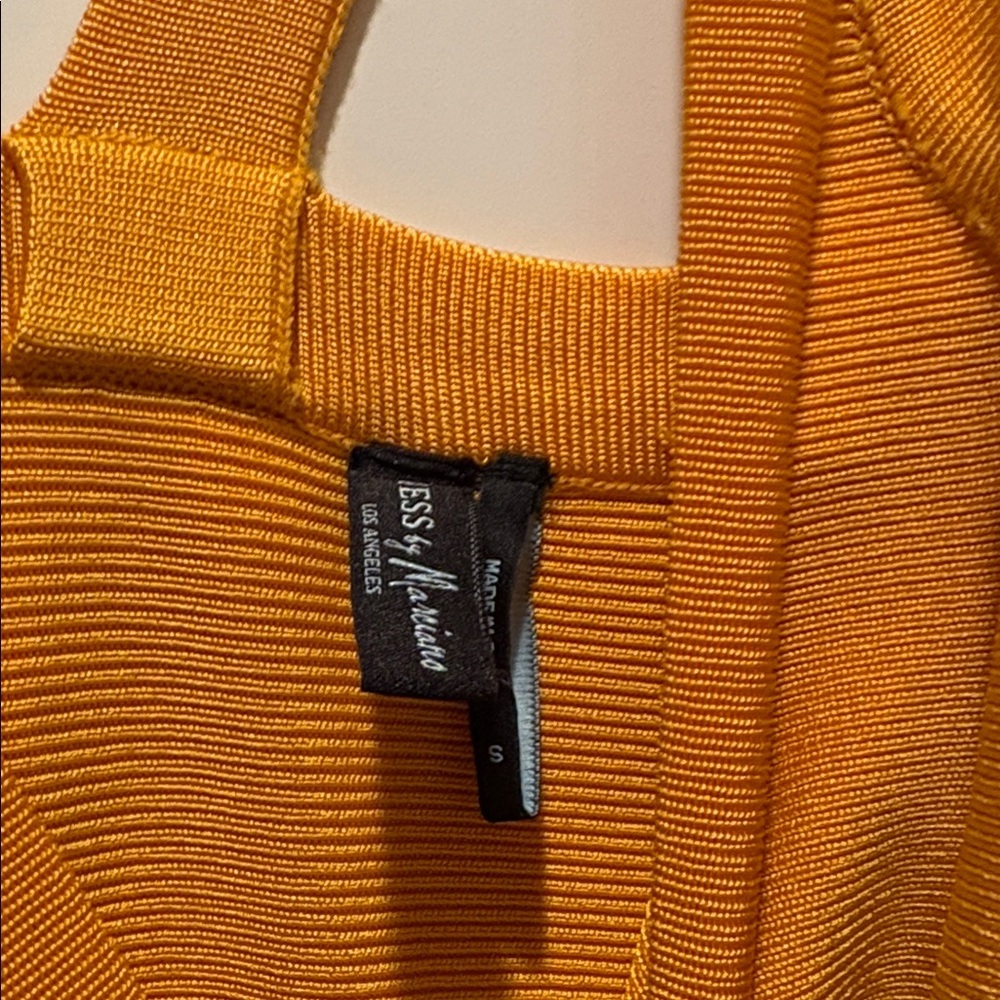 Guess by Marciano Yellow Mini Bandage Dress - Picture 2 of 3